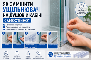 Як замінити ущільнювач на душовій кабіні самостійно? фото