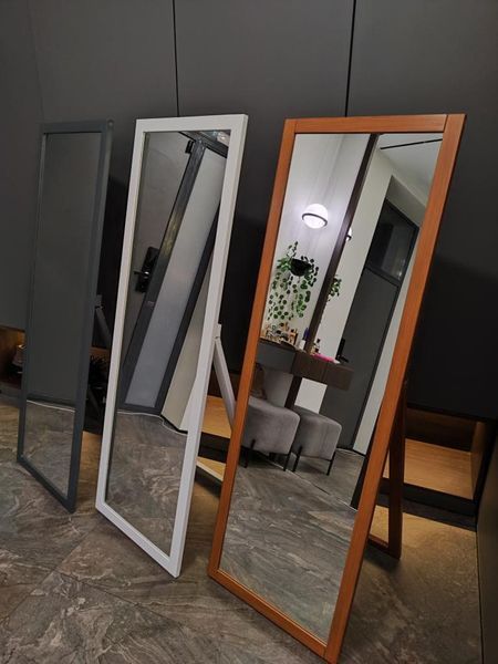 Дзеркало підлогове 170*50 см,рама натурального кольору mirror natyr 2 фото