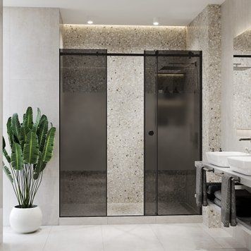прозоре скло &middot; без матування &middot; чорна матова фурнітура Model-W.1227 фото
