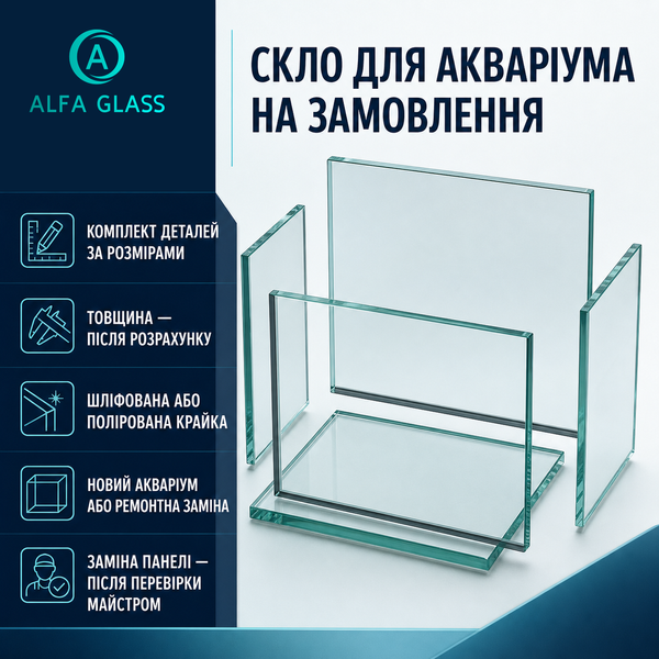 Стекло для аквариума на заказ AG-GLASS-030 фото