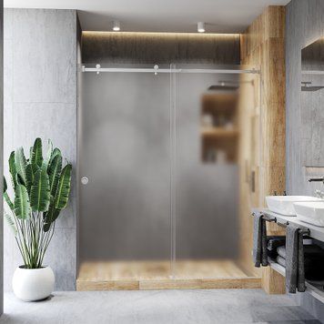 Розсувні душові двері 2000х2000 мм Скло Діамант, Матовене, фурнітура white - Біла матова Model-G.1324 фото