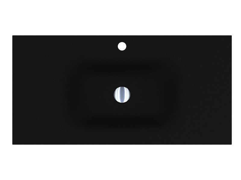 Умивальник JESSEL 900 MIRASTONE BLACK SHINE Miraggio 17342 фото