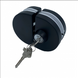 010S Black key/key замок двосторонній стіна/скло накладний без вирізу, ключ/ключ 010S Black key/key фото 1