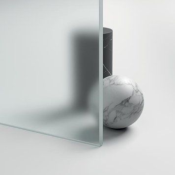 Стекло 5мм диамант матовый закаленное с кромкой glass 5 DKM фото