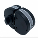 010 Black key/knob замок стекло/стекло двухсторонний на стекло с накладной без выреза,под барашек и ключ 010  Black key/knob фото 1