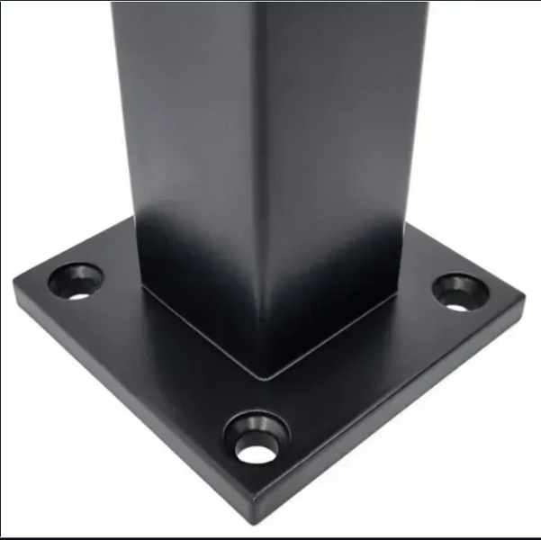 Стойка из нержавейки 400 мм с прижимной пластиной в черном цвете (Black) Stoyka 400 Black фото