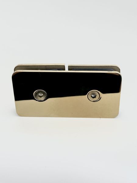 Стеклодержатель СТЕКЛО-СТЕКЛО 180 ГРАДУСОВ ( Gold) золото 724 Gold фото