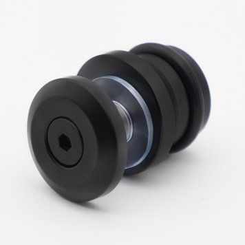 Ограничитель нижний под трубу 30*10 (Black) черная матовая 236 Black фото