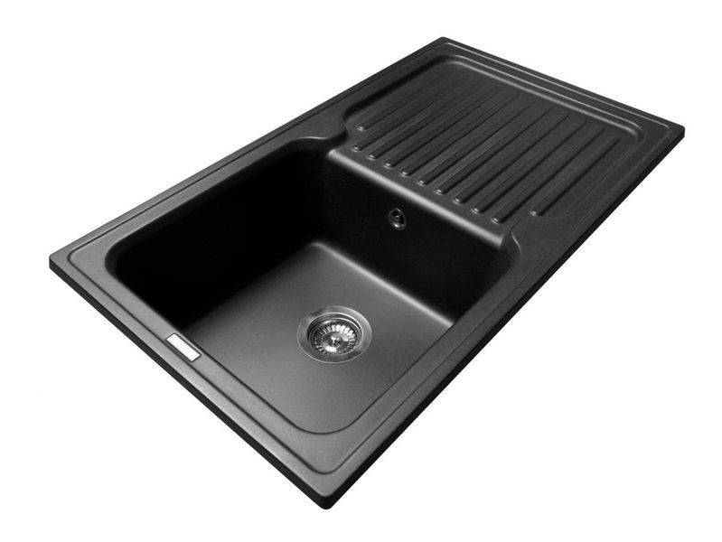 Кухонна мийка ORLEAN black shine Miraggio 15159 фото