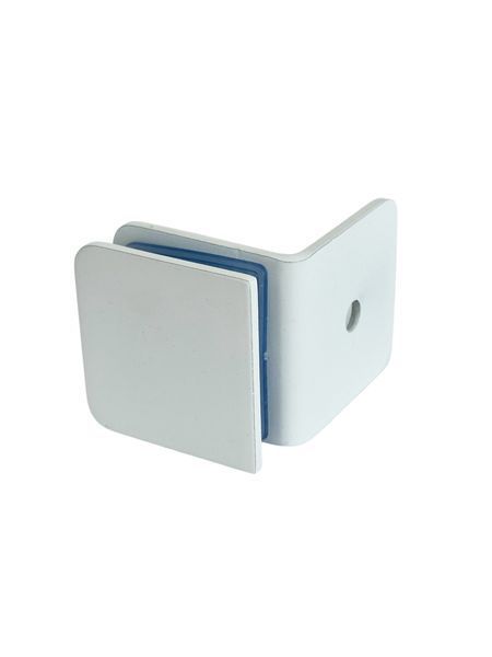 Стеклодержатель СТЕНА-СТЕКЛО 90 ГРАДУСОВ ( White) белая матовая 722 White фото