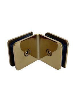 Стеклодержатель СТЕКЛО-СТЕКЛО 90 ГРАДУСОВ (Gold) золото 725 Gold фото