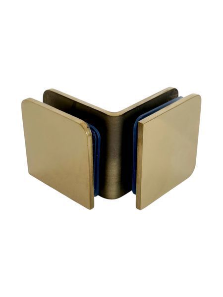 Стеклодержатель СТЕКЛО-СТЕКЛО 90 ГРАДУСОВ (Gold) золото 725 Gold фото