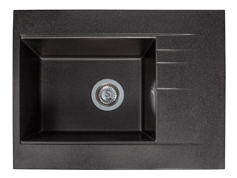 Кухонна мийка BODRUM 650 black shine Miraggio 15195 фото