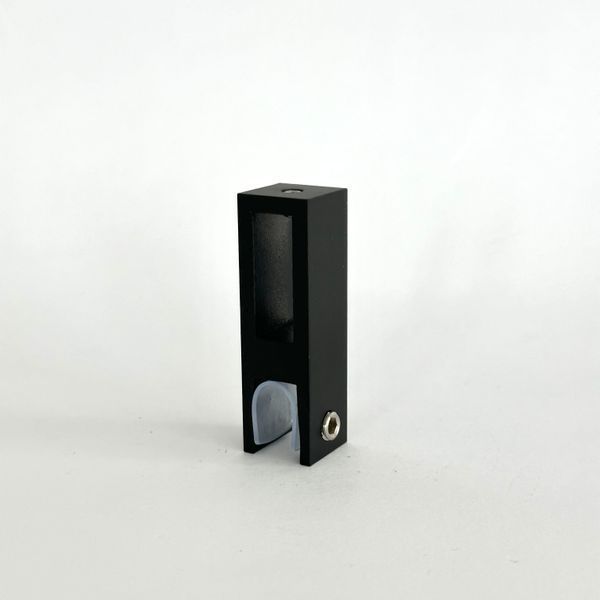 З'єднувач скло-труба під трубу 30х10 (Black) чорний матовий 320 Black фото