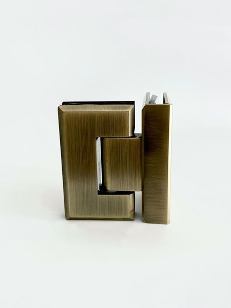Петля для душевой кабины стекло-стекло (Bronze) бронза 304 Bronze фото