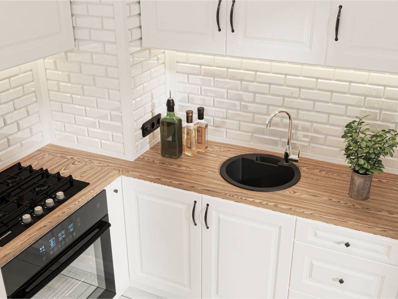 Кухонна мийка VALENCIA black shine Miraggio 15180 фото
