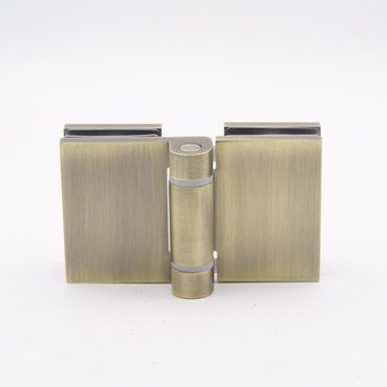 Петля для душевой кабины без фиксации стекло-стекло (Bronze) бронза, SUS 304 8500L-28 Bronze фото