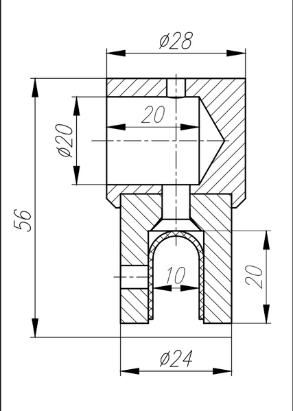 914 A кріплення штанги глухе (Gold) золото 914 A Gold фото