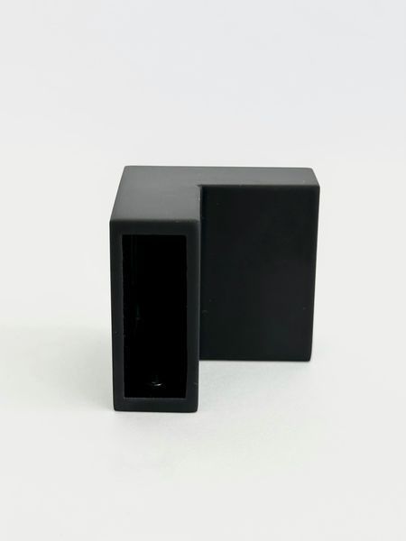 З'єднувач труба-труба під трубу 30х10 (Black) чорний мат 315 Black фото