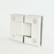 Петля для душевой кабины стекло-стекло (White) белая матовая 303 White фото 2
