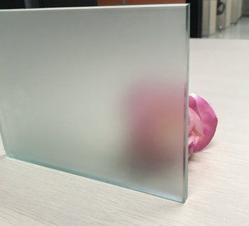 Стекло 4мм матовое (сатин) сырое с кромкой glass 4 MC фото