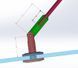 Фурнітура для козирків OF-Q-2 ШАРНІР ШТАНГА/СКЛО (нержавійка) OF-Q-2 фото 3